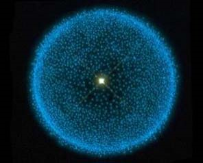 Icy Objects Orbiting the Sun in the Oort cloud