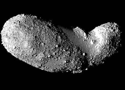 The Asteroid Itokawa composed of a pile of rubble hung together