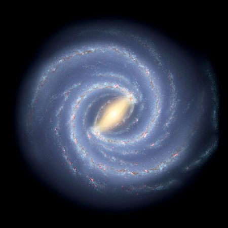 An Illustration of The Milky Way Galaxy