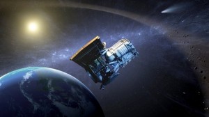 Artist Concept of the WISE Spacecraft Orbiting Earth