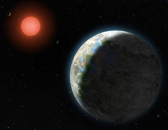 Gliese 581 System The Large Planet 
is Gliese 581g